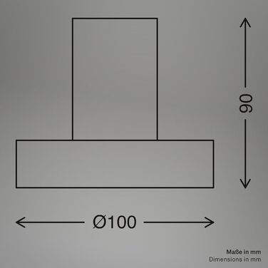 BRILONER Настільна лампа міні, ретро, вінтаж, E27, 10W, для дому, офісу, читання, 10x9 см (діаметр x висота), метал, бежевий