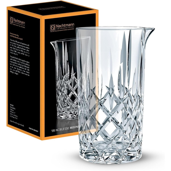 Nachtmann Mixing Glass Cocktail 750 ml, Noblesse, 101258, Crystal Glass Mixing Glass, Dishwasher Safe