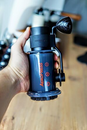 Ручна кавомолка Normcore V2 з нержавіючої сталі, 38 мм – для Aeropress, Espresso, French Press
