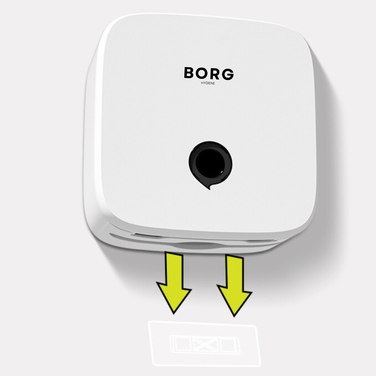 Диспенсер для паперових рушників ZZ BORG RIVA, білий