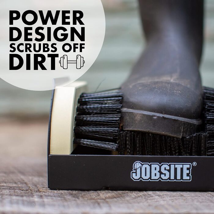 JobSite The Original Boot Scrubber - The Original All-in-1 All-Weather Boot, Shoe Cleaning, Polishing, and Scrub Brush