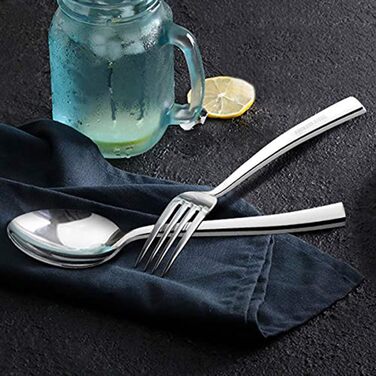 HaWare Cutlery Set, 60-Piece Cutlery Set for 12 People with Knife, Fork, Spoon, Stainless Steel Flatware for Family/Party/Hotel/Restaurant, High-Gloss Polished & Dishwasher Safe