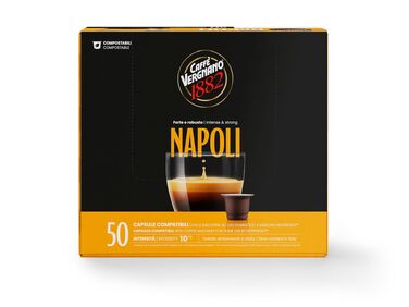 Кавові капсули Caffè Vergnano 1882 Napoli, сумісні з Nespresso, 50 шт