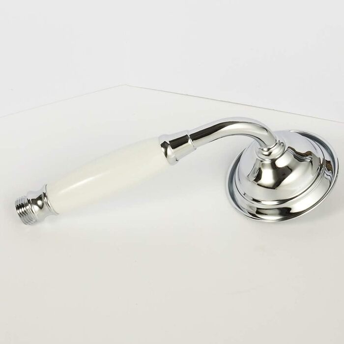 Delnet Classic High-Pressure Shower Head, Chrome, Traditional Telephone Style, Hand Shower and 1.5m Hose