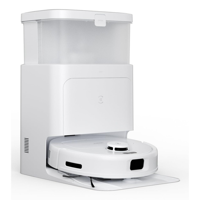 ECOVACS DEEBOT N30 PRO Omni: Робот-пилосос з функцією миття підлоги, 10000 Па, технологія ZeroTangle 2.0, TruEdge, 60°C миття, сушка гарячим повітрям, білий