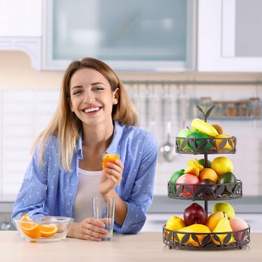 Багатоярусна фруктова корзина для кухні, підставка для фруктів, знімна корзина для зберігання, стійка для кухонного столу, робочої поверхні, обіднього столу