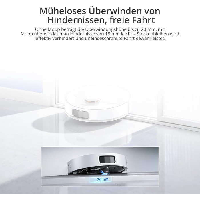 Робот-пилосос JONR T5 Pro Gen 2 з функцією миття, 15000Pa, сушка гарячим повітрям, антизаплутування, LiDAR-навігація, док-станція