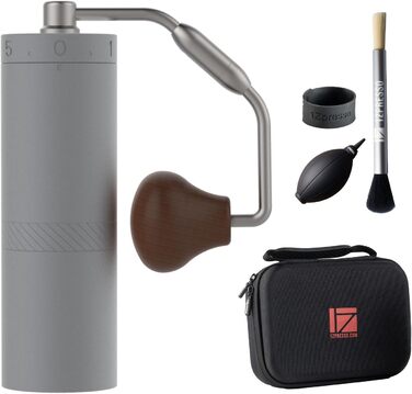 Кавомолка ручна 1Zpresso X-Ultra, чорна, з металевим корпусом, сталевий монтаж, конічні жорна, регулювання, магнітний замок