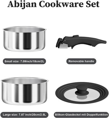 Сковорода з нержавіючої сталі Edelstahl 30 см з кришкою, індукційна, 18/10, для всіх типів плит, до 250°C, швидке нагрівання