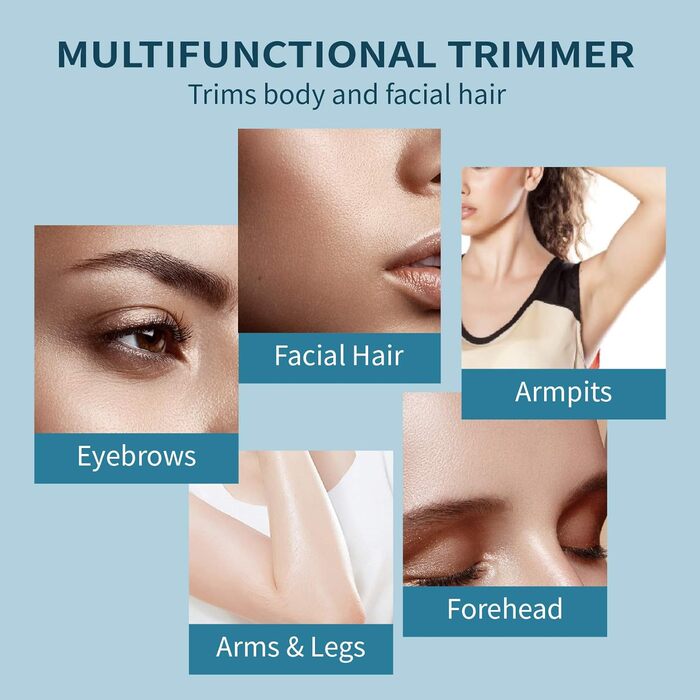 TOUCHBeauty Електричний тример для брів AG-815B (Рожевий) - прецизійний коректор з гребенем, бездротовий, для жінок