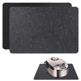 Термостійкі підкладки під кавомашину, мікрохвильову піч, тостер, фритюрницю (2 шт., 30x45 см, чорний)