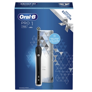 Електрична зубна щітка Oral-B PRO 1 750, чорна