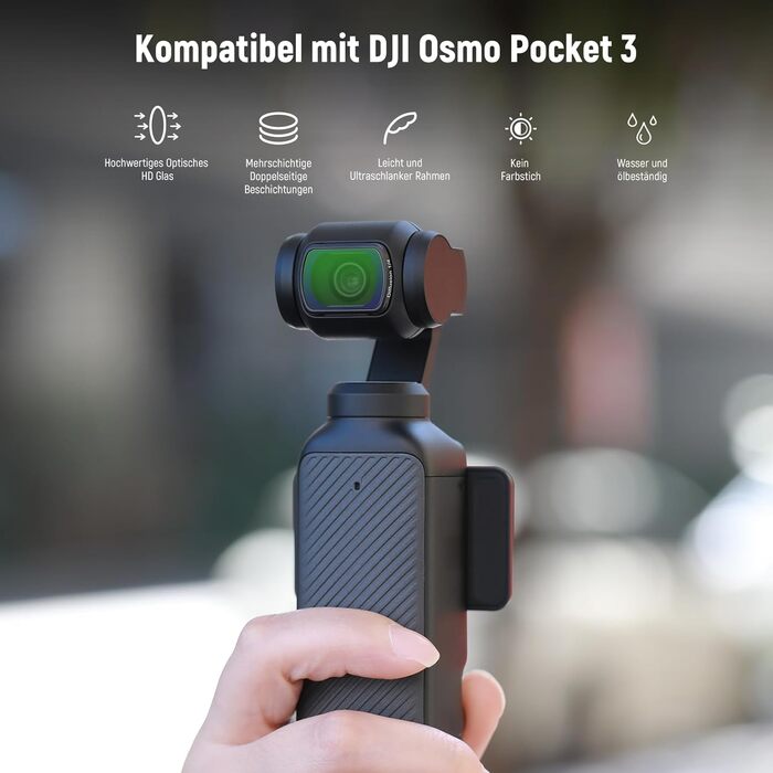 Набір фільтрів NEEWER ND та Black Diffusion для DJI Osmo Pocket 3: 4 шт. (ND16, ND64, ND256) + ефектний фільтр, аксесуари для об'єктива, оптичне скло HD