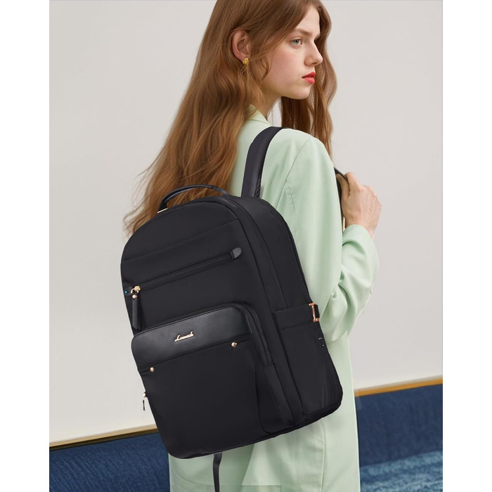 Рюкзак для ноутбука LOVEVOOK, 15.6 дюймів, чорний: водонепроникний, для роботи, навчання, подорожей