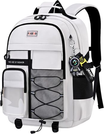 Чоловічий рюкзак для школи та подорожей, великий, водонепроникний, сірий