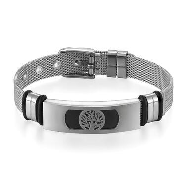 Чоловічий браслет Flongo з нержавіючої сталі, браслет-ланцюжок 