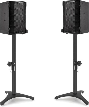 Підставка для колонок, 2 шт., регульована висота 86–127 см, з кабельною організацією, вантажопідйомність 3.6 кг, для малих колонок (PX3 2-P21)