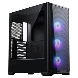 Корпус Phanteks Eclipse G370A чорного кольору | Midi-Tower з темперованим склом та сітчастою передньою панеллю, підтримка радіатора 360мм, сумісний з SSI-EEB, з 3x 120мм ARGB вентиляторами
