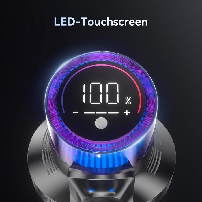 Бездротовий пилосос VSTOKY V15 ProMax: потужний акумуляторний пилосос для дому, килимів та твердих поверхонь, 600W, 58kPa, 75 хвилин роботи, подвійний контейнер для сміття, автоматичний режим, видалення шерсті тварин