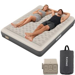 Матрац надувний KASIMO TPU самонадувний 1-місний з електричним насосом та подушкою, 190x90x22 см для дому та кемпінгу