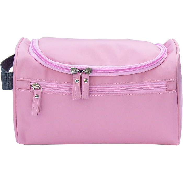 Косметичка для подорожей - універсальна косметичка для чоловіків та жінок, сумочка для гігієнічних засобів, рожева
