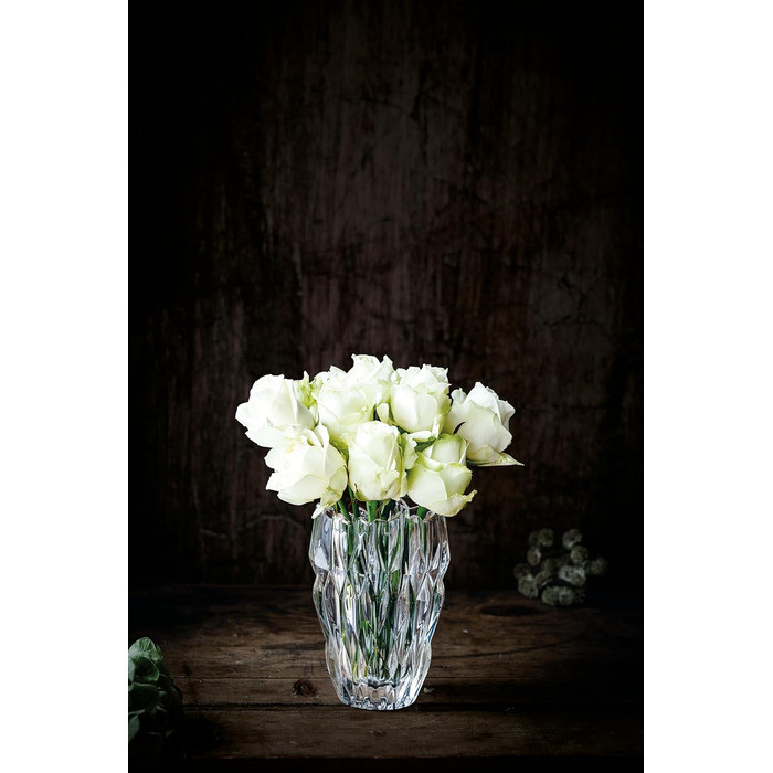 Ваза Nachtmann Quartz з кришталевого скла, 16 см, для квітів, стіл, миття в посудомийній машині