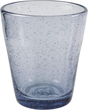 Villa d'Este Home Tivoli Cancun/Marea Set of 6 Water Glasses, 330 ml, made of hand-blown glass, with shades of blue