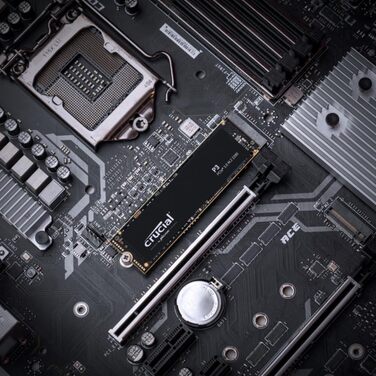 SSD Crucial P3 500GB M.2 NVMe PCIe Gen3 - Швидкий внутрішній накопичувач