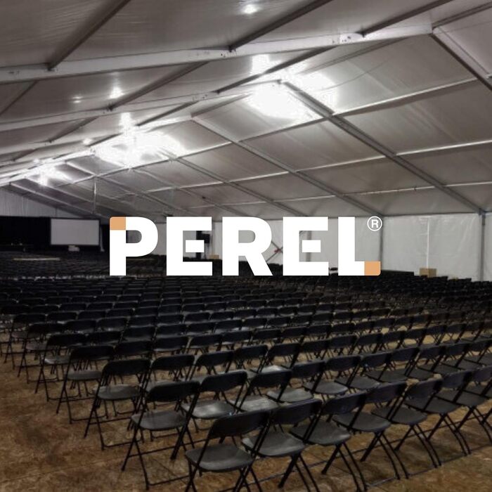 Складаний стілець Perel, водостійкий, до 150 кг, чорний
