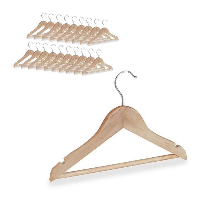 Relaxdays Children's Clothes Hangers, 20-Piece Set
