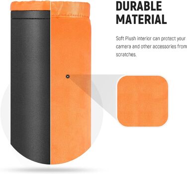Рюкзак для камери NEEWER Pro водонепроникний, з захистом від ударів, з регулюванням, з підкладкою, з замком від злодіїв, сумісний з DJI Drone, DSLR, штативами, спалахами, об'єктивами та іншим аксесуаром (9.8 x 7.1 x 3.1 дюймів, Оранжевий)