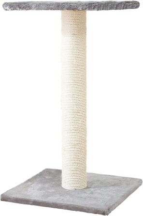 Trixie 43342 Cat Scratching Tree with Mirror, 69 cm, plated grey, 1 piece (1-pack)