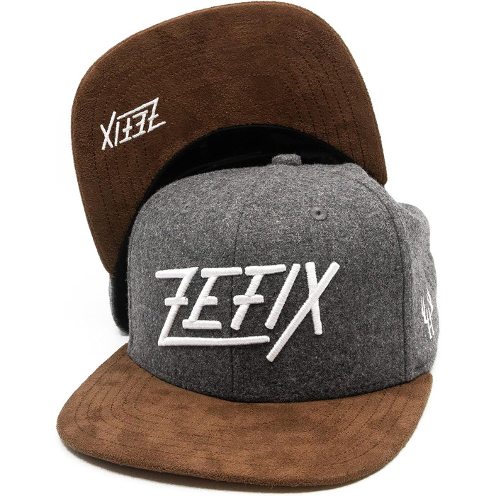 Кепка Snapback Bayerisches Zefix Filz, темно-сіра, універсальний розмір