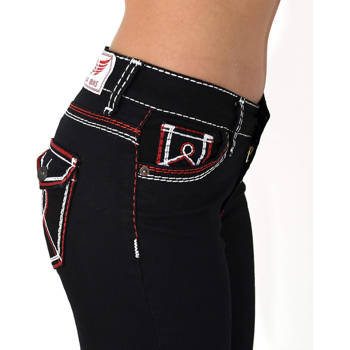 Жіночі джинси ESRA Straight Leg J755/J753, великі розміри, товсті шви