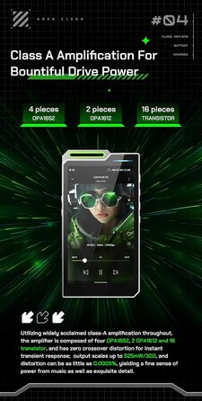 HiBy R4: Android-MP3-плеєр з Bluetooth, Wi-Fi, 4DAC, 32 ГБ, чорний