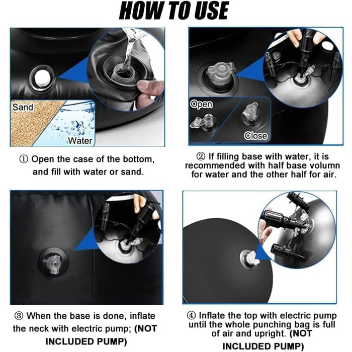 Дитячий боксерський мішок JanTeelGO 150 см з надувною основою - для карате, таеквондо та боксу (3-12 років)