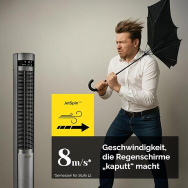 Вентилятор баштовий YOER CoolWhisper TF07G Wi-Fi, 12 швидкостей, іонізатор, 12м, сірий металік
