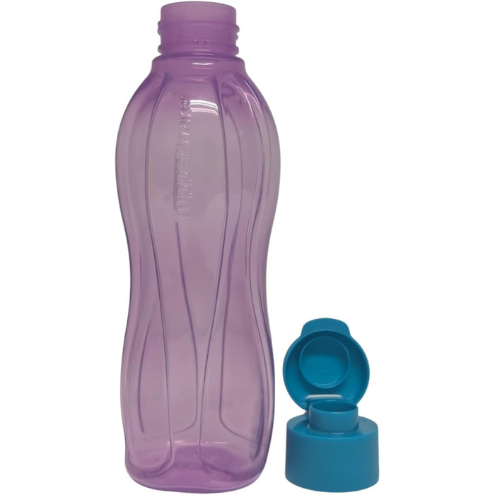 Tupperware To Go Eco 500ml Eco Easy Flip Top Drinking Bottle EcoEasy Bottle Reusable 500 ml (blue turquoise) (Purple Turquoise)