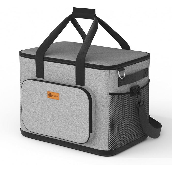 Термосумка BigDean 15 л: велика, ізольована, складна, витокостійка, водонепроникна – для пікніка, обіду, покупок. До 5 годин охолодження