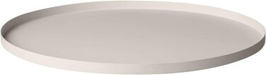 Blomus Tray -Peasy- Stainless Steel Serving Tray | Decorative Round Tray with Rim ⌀ 30cm (S, Moonbeam)