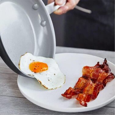 Набір сковорідок GreenPan Chatham: антипригарне покриття Ceramic, 25.4 см та 30.5 см, без PFAS, для плити та духовки, сірий (5 предметів)