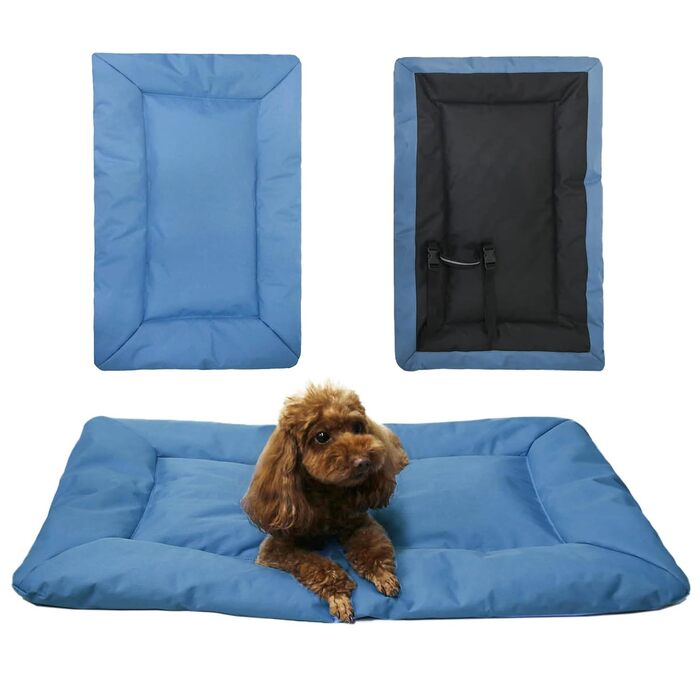 Водонепроникний килимок для собак JIAMIAN: ортопедичний, для подорожей, великих та середніх порід (синій)