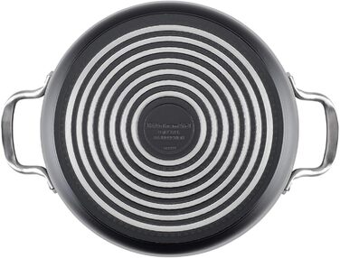 KitchenAid 80128 Hard Anodized Induction Stock Pot with Lid, Nonstick Coating, Aluminum, Matte Black Stock Pot (8 Quart)