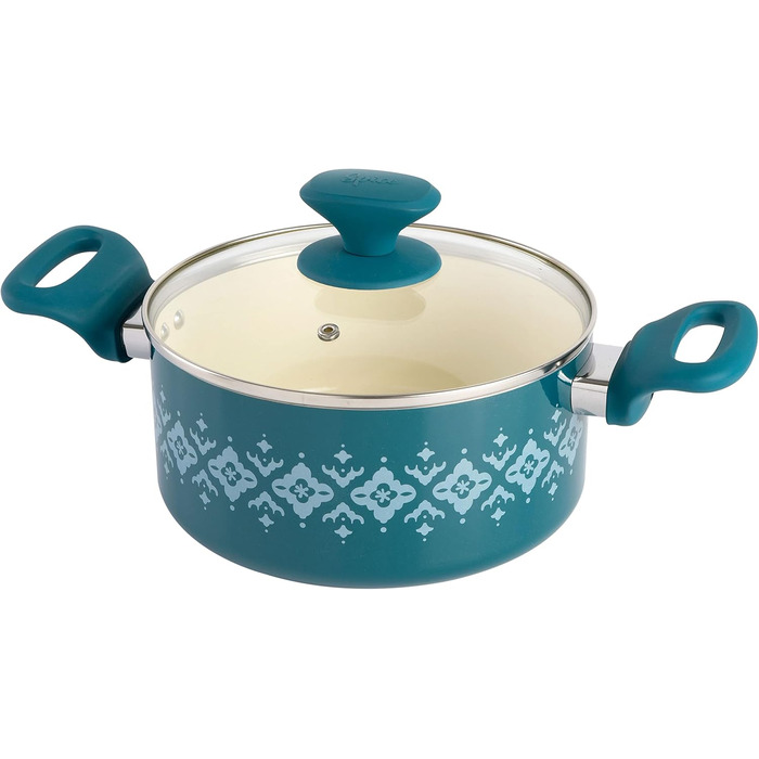 Набір посуду Spice by Tia Mowry 10 предметів з кераміки з антипригарним покриттям, блакитно-зелений (87070.10R)