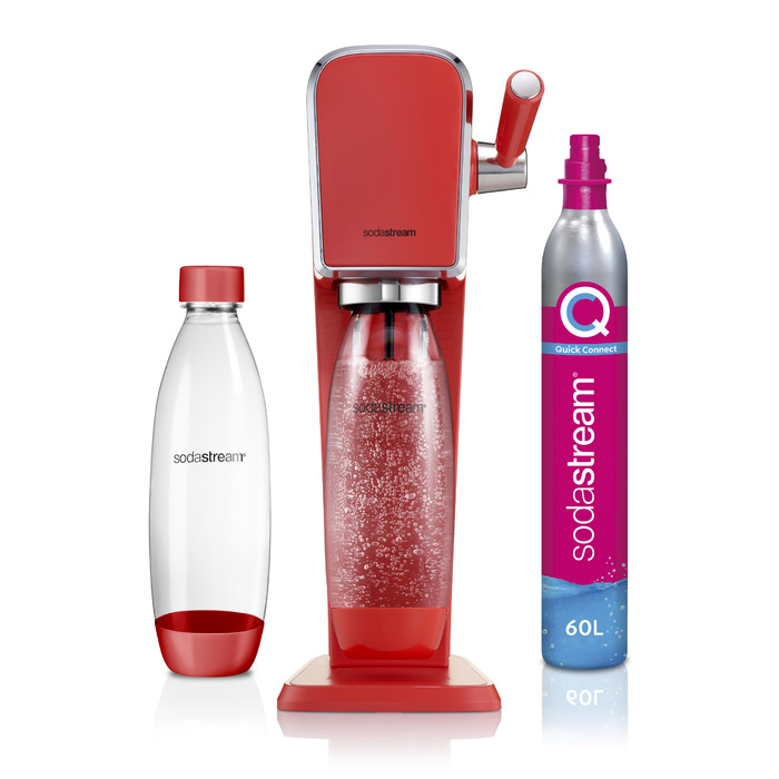 Сифонізатор для води SodaStream Art, червоний, 1 пляшка у комплекті