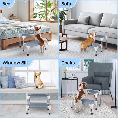 Сходинки для собак та котів Makerfire (2 сходинки) - для підйому на ліжко/диван
