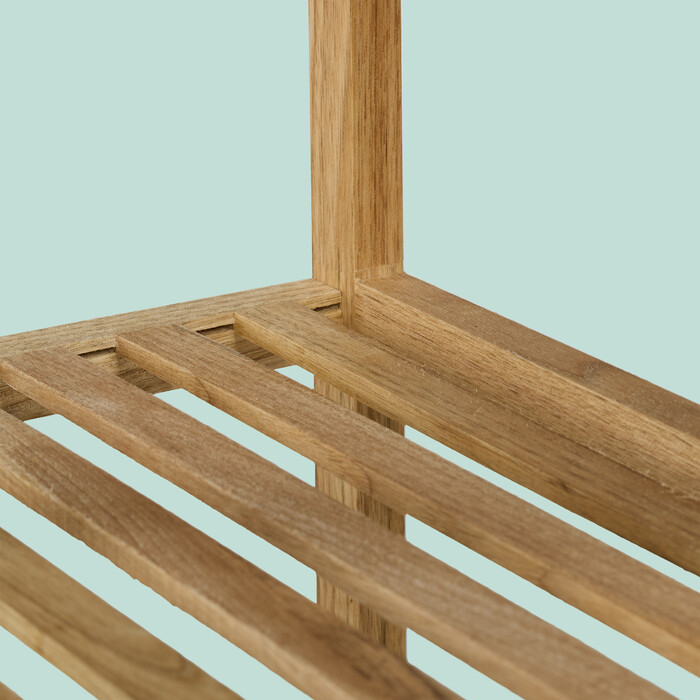Relaxdays Walnut Open Shelves
