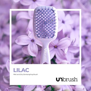 Щітка для волосся FHI Heat UNbrush – безболісне розчісування для всіх типів волосся, DuoFlex-щітинки, антистатична, з вентиляцією, блакитний колір