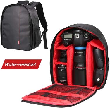 Багатофункціональна водонепроникна сумка для камери: цифрові та DSLR камери (червона)