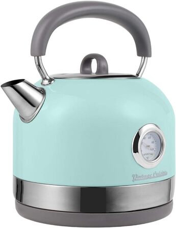 Електричний чайник Vintage Cuisine з термометром (м'ятний колір)